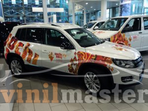 Оклейка автомобилей к Олимпийским играм в Сочи Volksvagen Amarok 